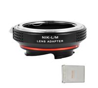 PHOLSY Anello Adattatore con 6-Bit Coding Messa a Fuoco Manuale Compatibile con Obiettivi Nikon F/AI/AIS/AF/AF-I/AF-S Mount e Compatibile con Leica M-Mount Corpo Fotocamera, Nikon F su LM