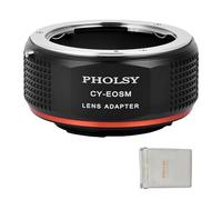 PHOLSY Anello Adattatore Messa a Fuoco Manuale Compatibile con Obiettivi Contax/Yashica CY Mount e Canon EF-M (EOS M) Mount Corpo Fotocamera, CY su EF-M, Contax su EOS M