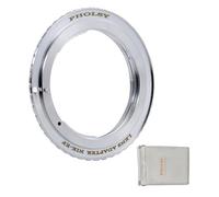 PHOLSY Anello Adattatore per lenti Messa a Fuoco Manuale Compatibile con Obiettivi Nikon F AI AF Mount e Canon EOS EF-Mount Corpo Fotocamera, Nikon F su EOS, Nikon F su EF