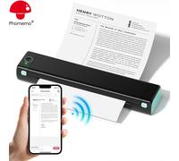 Phomemo 1 pezzo stampante portatile M08F A4 wireless per viaggi - M08F-A4 stampante mobile wireless, supporto formato carta termica A4 8,27" x 11,69", dimensioni 210 x 297 mm, stampante termica senza 