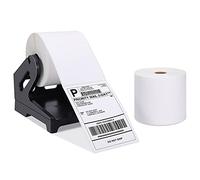 Phomemo 1000 fogli 4x6 etichette termiche e porta etichette,etichetta di imballaggio etichetta di spedizione,compatibile con Rollo altre stampanti per etichette 4×6(1000 fogli+porta etichette)