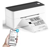 Phomemo 241BT Stampa Etichette Spedizioni, Stampante Termica Bluetooth 4x6 | per Pacchi e Piccole Imprese, Compatibile iOS, Android, Windows, Mac, Vinted, UPS, Tecnologia Senza Inchiostro,Bianco e Nero