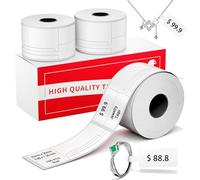 Phomemo 3 Rotoli Etichette gioielli Adesive per M110, 30×25-45mm, 300 Pcs