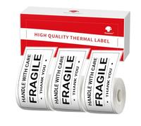 Phomemo 3 Rotoli Etichette M110 Etichette,Etichetta Autoadesiva,1,57"x3,15"(40x80mm),100 etichette/rotolo,Compatibile con Phomemo M110 M120 M220 M221 M108 M102 M100 M150 M250 M260 Etichettatrice