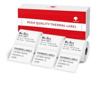 Phomemo 3 Rotoli M110 Etichette, M220 Etichetta Autoadesiva,1,96"x1,57"(50x40mm),180 /rotolo,Compatibile con Phomemo M110 M120 M220 M221 M108 M102 M100 M150 M250 M260