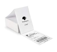 Phomemo 4 "x 6"Etichetta termica diretta ， Etichetta di spedizione，Compatibile con la stampante di etichette per merci, compatibile con tutte le aziende di logistica e merci（500 etichette pieghevoli）