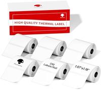 Phomemo 6 Rotoli Etichette M110 Etichette,Etichetta Autoadesiva Multifunzionale, 1,57"x1,18"(40x30mm),Compatibile con le stampanti Phomemo M110 M200 M220 M120 M221, 230 etichette/rotolo,6 Rotoli