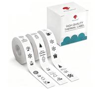 Phomemo D30 D30D Etichette Adesive, 14mm x 40mm, 3 rotoli, bianco