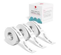 Phomemo D30 D30D Etichette Adesive, 14mm x 60mm, 3 rotoli, bianco