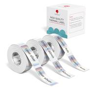 Phomemo D30 D30D - Etichette autoadesive D30, colore argento, 12 mm x 40 mm