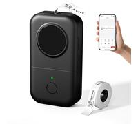 Phomemo D30 Etichettatrice Etichette Adesive Bluetooth Portatile - Mini Stampante per Etichette Personalizzate - Compatibile con iOS & Android e 1 Rotolo Incluso, Nero