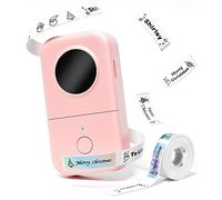 Phomemo D30 Etichettatrice Etichette Adesive Bluetooth Portatile - Mini Stampante per Etichette Personalizzate - Compatibile con iOS & Android e 1 Rotolo Incluso, Rosa