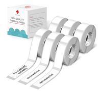 Phomemo D30 Etichette Adesive per l’Organizzazione e la Classificazione dei Documenti - Compatibili con le Stampanti Termiche D30, Q30S, Q30 e Q31, 12mm x 40mm, 6 rotoli, bianco