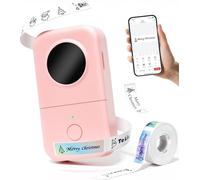 Phomemo D30 Mini Etichettatrice Portatile - Bluetooth Stampante per etichette Termica per Adesivi a Rilievo per iOS & Android,Etichettatrice adesive Adatta per Casa, Ufficio, Prezzo, Data - Rosa