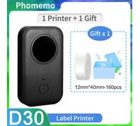 Phomemo D30 Mini Pocket Thermal Label Maker Machine Bluetooth Wireless Printer