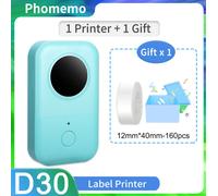 Phomemo D30 Mini Pocket Thermal Label Maker Machine Bluetooth Wireless Printer
