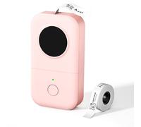 Phomemo D30 stampante per etichette, stampante per etichette Bluetooth portatile, etichettatrice termica autoadesiva, adatta per casa, ufficio, prezzo, data, nome. Rosa