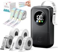 Phomemo D30D Etichettatrice, Kit 8 Rotoli Etichette 12x40mm, a colori