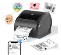 Phomemo D520BT Stampante Termica 4x6,Stampante Etichette Spedizione Bluetooth,DHL Stampante Etichette Adesive,Compatibile Con Amazon,EBay,FedEx,UPS e Altro (Tutto Nero)