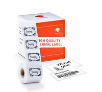 Phomemo Etichetta termica autoadesiva compatibile con stampante per etichette Phommeo M120/M110/M200/M220, adatta per ufficio, casa, scuola, nome.30 x 20 mm, 320 etichette / rotolo