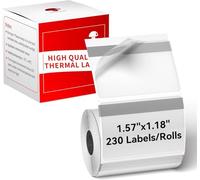 Phomemo etichetta trasparente, multifunzione, autoadesiva, 40 mm x 30 mm, 230 etichetta/rotolo, compatibile con Phommeo M200 M110 M120 M220 M221