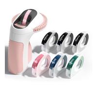 Phomemo Etichettatrice Rosa,Etichettatrice a Rilievo,E975 Etichettatrices 3D,Etichettatrices Etichette Adesive con 6 Nastro per Etichette per Ufficio,Cucina