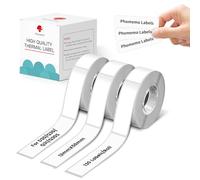 Phomemo Etichette D30, 3 rotoli di etichette autoadesive, 12 mm × 50 mm, compatibili con etichette PhomemoD30