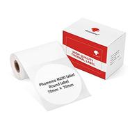 Phomemo Etichette Rotonda 70 x 70mm, 100 Etichette Termiche per Stampante Phomemo M200/M220/M221