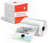 Phomemo Etichette rotonda M110 Etichette laser colorate Rotonda-1.96"x1.96"(50x50mm),Compatibile con Phomemo M110 M120 M220 M221 M108 M102 M100 M150 M250 M260 Etichettatrice,140 Etichette/rotolo
