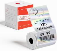 Phomemo Etichette termiche autoadesive M110, 40 mm x 30 mm, compatibili con M110/M120/M220/M221/M200, 230 pezzi/rotolo, etichette laser colorate