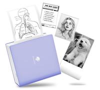 Phomemo M02 Mini Stampante Adesivi, Stampante Portatile Senza fili Bluetooth Inkless, Mini Printer per iPhone e Android, Mini Stampante di Aadesivi per Decorazioni, Diario, Artigianato, Note