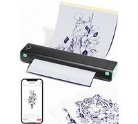Phomemo M08F Stampante Per Tatuaggi Compatibile Con Smartphone, PC Stampante Stencil Tattoo con 10 Fogli TrasferimentoC