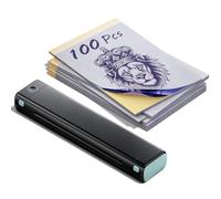 Phomemo M08F Stampante per Tatuaggi con 100 Fogli Trasferimento, Stencil Machine Compatibile Con Smartphone, Plotter Stampante Stencil Tattoo per Principianti e Artisti