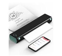 Phomemo M08F Stampante Portatile A4, Stampante Termica Compatibile con Smartphone via Bluetooth, PC via Cavo USB, Stampante Da Viaggio Supporta A4 Carta Termica