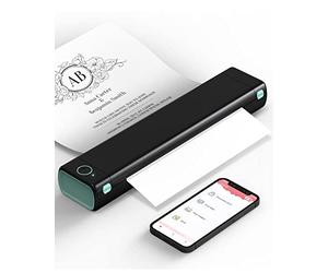 Phomemo M08F Stampante Portatile A4, Stampante Termica Compatibile con Smartphone via Bluetooth, PC via Cavo USB, Stampante Da Viaggio Supporta A4 Carta Termica