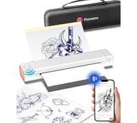 Phomemo M08F Stampante Stencil Tattoo, Stampante Termica Tattoo Per Studi di Tatuatori, Stampante Tattoo Compatibile Con Smartphone,PC, Con 10 Fogli di Carta Per Tatuaggi + Custodia