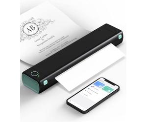 Phomemo M08F Stampante Termica Portatile A4 Bluetooth, Nera Verde