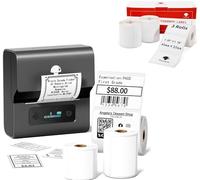 Phomemo M108 Etichettatrice Scatola regalo con 6 rotoli di etichette, stampante termica portatile Bluetooth per etichette adesive, per uso in ufficio, codici a barre, piccole imprese, negozi