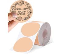 Phomemo M110 Etichetta rotonda Khaki,Khaki Chiaro etichetta autoadesiva rotonda,50x50mm(1,96"x1,96"),per Phomemo M110 M120 M220 M221 M108 M102 M100 M150 M250 M260 Etichettatrice,140 etichette/rotolo