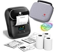 Phomemo M110 Etichettatrice con 3 nastri e borsa, stampante termica | APP con oltre 6000 modelli, stampante per etichette da 2 pollici facile da usare per piccole imprese, casa, scuola, ufficio