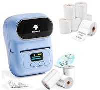 Phomemo M110 Etichettatrice Scatola regalo con 9 rotoli di etichette, stampante termica portatile Bluetooth per etichette adesive, per uso in ufficio, codici a barre, piccole imprese, negozi