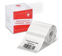 Phomemo m110 Etiketten, 40x30mm Transparentes Etikett, Selbstklebende Thermodirekt-Etiketten Drucker-Etikettenpapier für Phomemo M110 M120 M220 M221 M200 Etikettendrucker