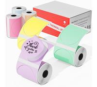 Phomemo M110 M108 M100 M120 M200 M220 M221 Etichettatrice per Etichette Rotonde - Etichette per Stampante Termica per Prezzo, Nome, Indirizzo, Logo, Codice a Barre, 50mm*50mm, 6 Rotoli