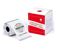 Phomemo M110 M120 M200 M220 M221 - Etichetta autoadesiva multiuso quadrata, 40 x 60 mm, 130 etichette, colore: trasparente