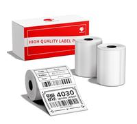 Phomemo M110 M120 M200 M220 M221 Etichetta quadrata multiuso, autoadesiva, 40 x 30 mm, 230 etichette/rotolo, bianco (3 rotoli)