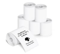 Phomemo M110/M200/M220/M221 Etichette multifunzionali autoadesive, 1,97" x 3,15" (50x80mm), carta termica per stampanti di etichette Phomemo M110/M200/M220/M221. 100 etichette per rotolo. (6 rotoli)