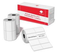 Phomemo M110/M220/M221/M200/M120/M100/M108/M150/M250/M260 Etichette autoadesive, 3 rotoli da 0,78" x 0,39" (20 x 10 mm) Carta per etichette termiche per etichettatrice Phomemo. 600 etichette per