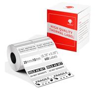 Phomemo M110/M220/M221/M200/M120/M100/M108/M150/M250/M260 Etichette autoadesive multifunzionali, 0,78" x 0,39" (20x10 mm) Etichette termiche per stampanti di etichette Phomemo, 600 etichette per