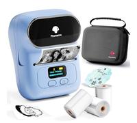 Phomemo M110 Stampante per etichette, Set etichettatrice termica Bluetooth, Dispositivo etichettatrice portatile per piccole imprese, casa, scuola, Stampante per adesivi con 3 rotoli di etichette e 1