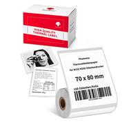 Phomemo M220 Carta Termica Per Stampante Per Etichette M220 M250 M221 M421 Etichetta Autoadesiva Multifunzione, Per Ufficio, Etichette Indirizzi, 70x80 mm, 100 Etichette/Rotolo